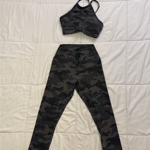No Bull Women's Camouflage Leggings and Top Set Size Small